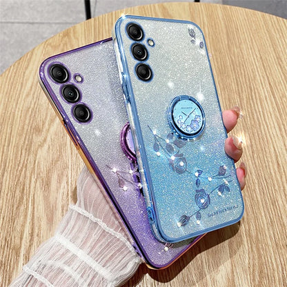 KADEM For Samsung Galaxy A14 5G / 4G Cover Ring Kickstand Anti-drop TPU Phone Case