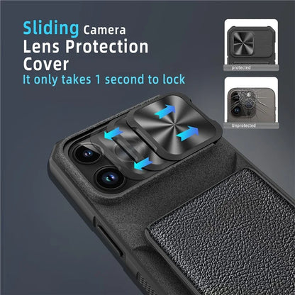 For iPhone 14 Pro Case Compatible with MagSafe Card Slot Phone Cover