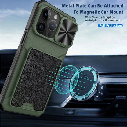 For iPhone 14 Pro Case Compatible with MagSafe Card Slot Phone Cover