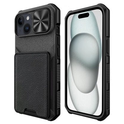 For iPhone 15 Plus Magnetic Case Compatible with MagSafe Card Slot Cover