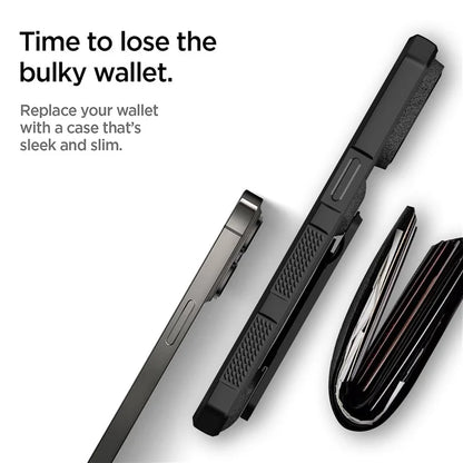 For iPhone 15 Pro Phone Case Compatible with MagSafe Card Holder Phone Cover