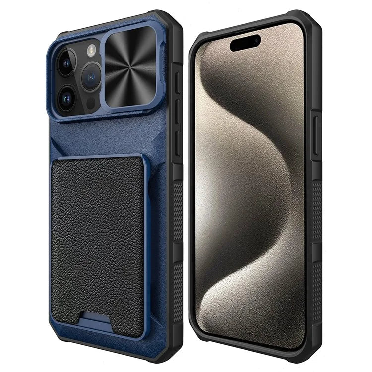 For iPhone 15 Pro Phone Case Compatible with MagSafe Card Holder Phone Cover