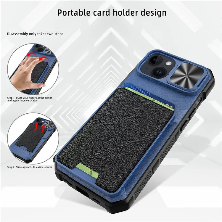 For iPhone 14 Case Card Holder Phone Cover Compatible with MagSafe