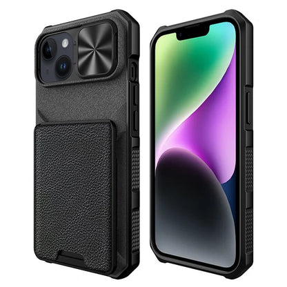 For iPhone 14 Case Card Holder Phone Cover Compatible with MagSafe