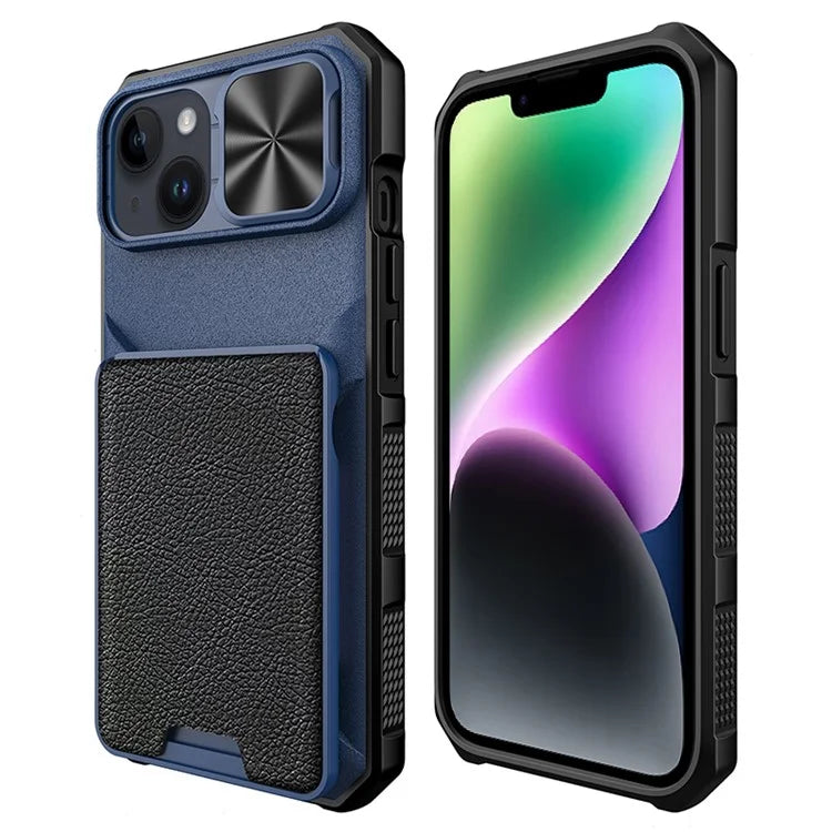 For iPhone 14 Case Card Holder Phone Cover Compatible with MagSafe