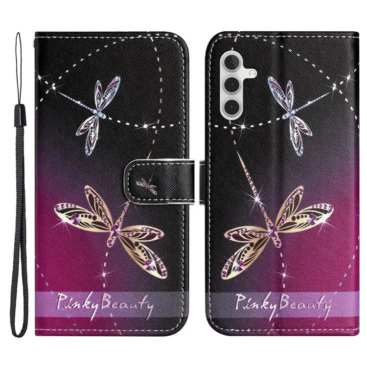 For Samsung Galaxy S24 Phone Case Pattern Printing PU Leather Flip Cover