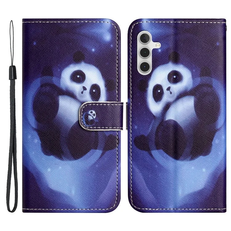 For Samsung Galaxy S24 Phone Case Pattern Printing PU Leather Flip Cover