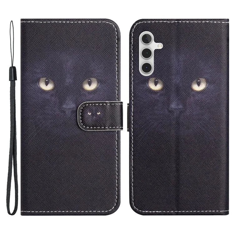 For Samsung Galaxy S24 Phone Case Pattern Printing PU Leather Flip Cover