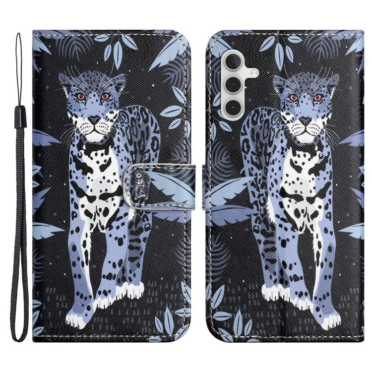 For Samsung Galaxy S24 Phone Case Pattern Printing PU Leather Flip Cover