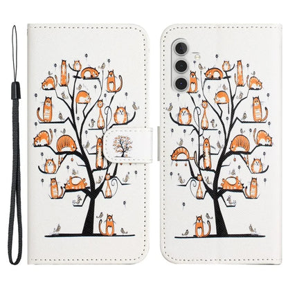 For Samsung Galaxy S24 Phone Case Pattern Printing PU Leather Flip Cover