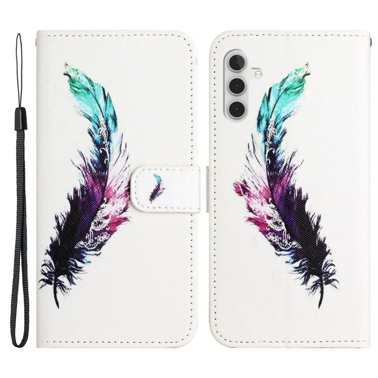 For Samsung Galaxy S24 Phone Case Pattern Printing PU Leather Flip Cover