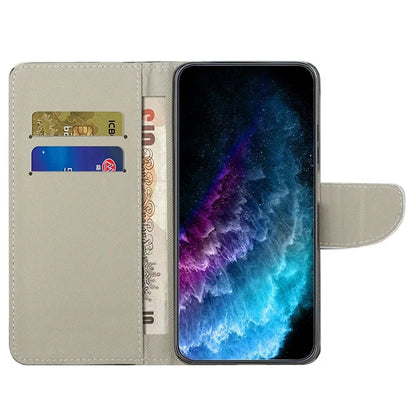 For Samsung Galaxy S24+ Case Pattern Printing PU Leather Phone Cover with Wallet