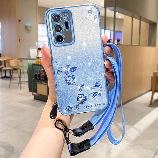 KADEM For Samsung Galaxy Note20 Ultra / Note20 Ultra 5G Case Stylish TPU Phone Cover with Strap