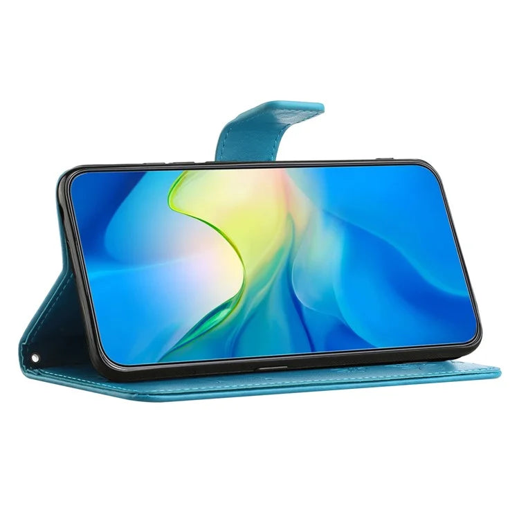 For Samsung Galaxy S24 Case Imprinted PU Leather Drop Resistant Cell Phone Cover
