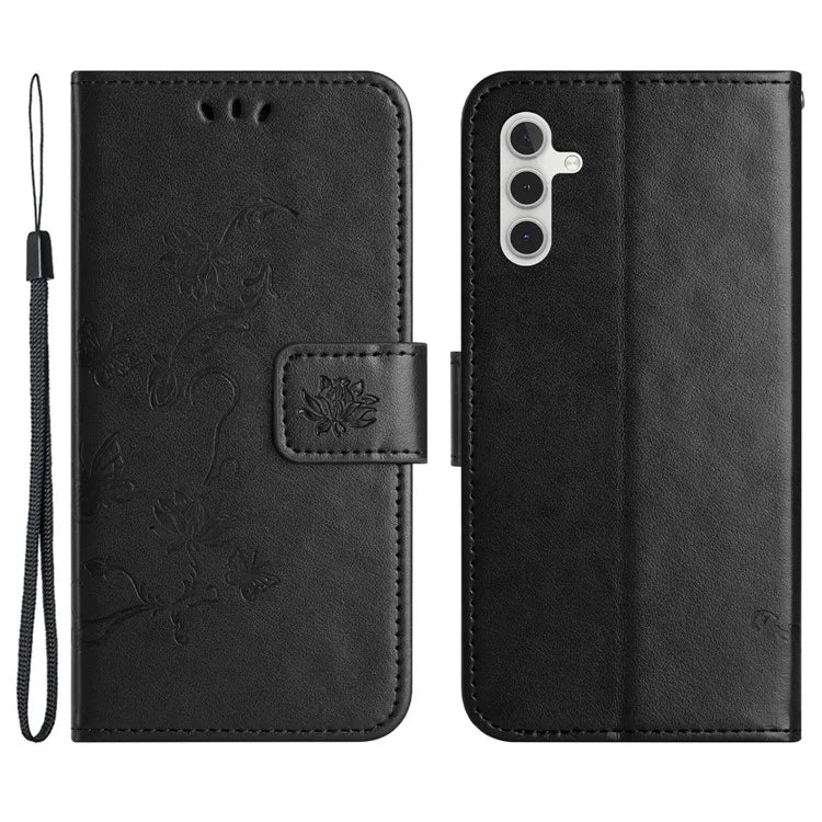 For Samsung Galaxy S24 Case Imprinted PU Leather Drop Resistant Cell Phone Cover