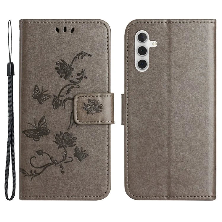 For Samsung Galaxy S24 Case Imprinted PU Leather Drop Resistant Cell Phone Cover