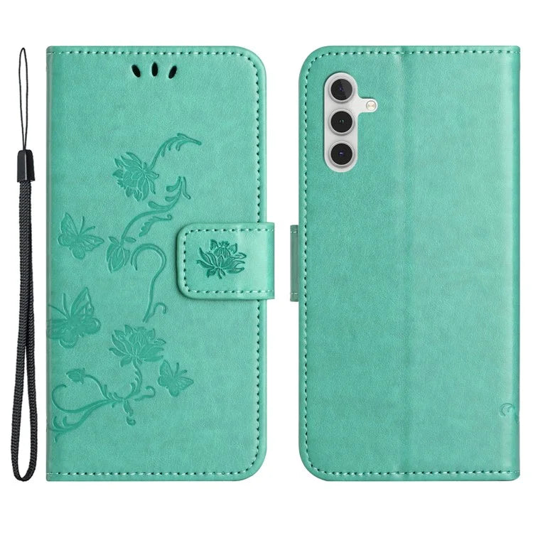 For Samsung Galaxy S24 Case Imprinted PU Leather Drop Resistant Cell Phone Cover