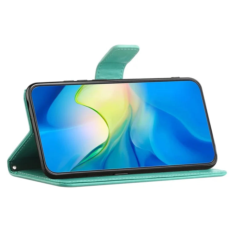 For Samsung Galaxy S24 Case Imprinted PU Leather Drop Resistant Cell Phone Cover