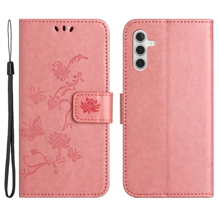 For Samsung Galaxy S24 Case Imprinted PU Leather Drop Resistant Cell Phone Cover