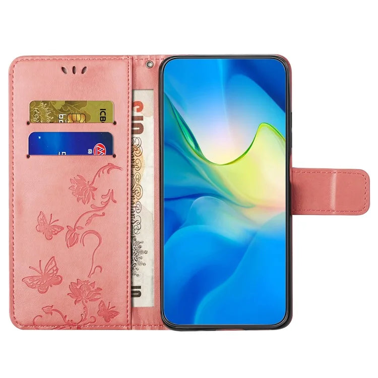 For Samsung Galaxy S24 Case Imprinted PU Leather Drop Resistant Cell Phone Cover