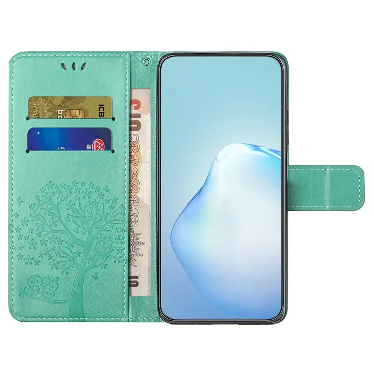 For Samsung Galaxy S24 Case Imprinted Leather Flip Stand Phone Cover with Wallet