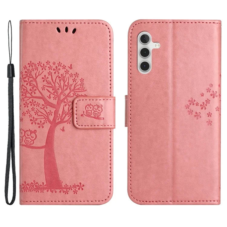 For Samsung Galaxy S24 Case Imprinted Leather Flip Stand Phone Cover with Wallet