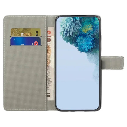 For Samsung Galaxy S24+ Leather Case Pattern Printing Wallet Phone Cover