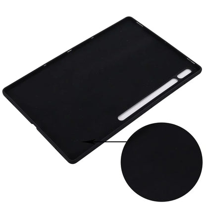 For Samsung Galaxy Tab S9 Ultra Liquid Silicone Case Microfiber Lining Tablet Cover
