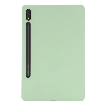 For Samsung Galaxy Tab S9 Ultra Liquid Silicone Case Microfiber Lining Tablet Cover