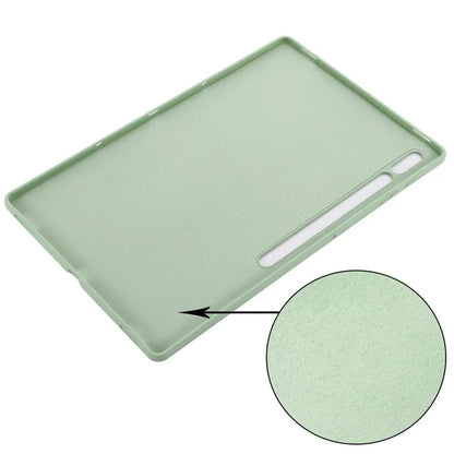 For Samsung Galaxy Tab S9 Ultra Liquid Silicone Case Microfiber Lining Tablet Cover