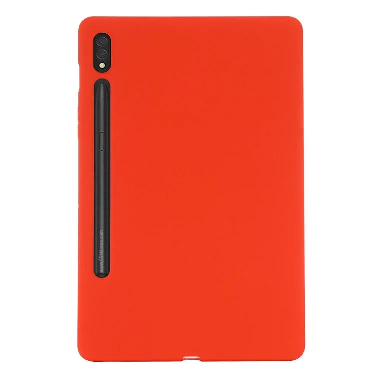 For Samsung Galaxy Tab S9 Ultra Liquid Silicone Case Microfiber Lining Tablet Cover