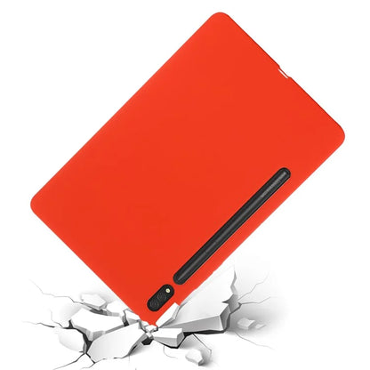 For Samsung Galaxy Tab S9 Ultra Liquid Silicone Case Microfiber Lining Tablet Cover