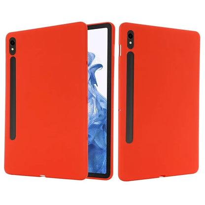 For Samsung Galaxy Tab S9 FE Case Microfiber Lining Liquid Silicone Cover