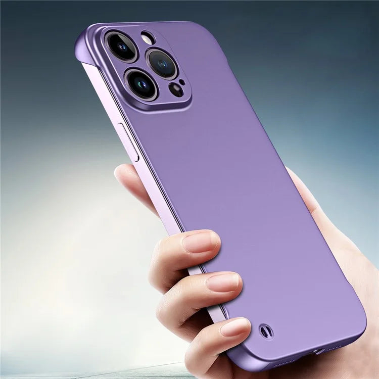 For iPhone 15 Pro Frameless Phone Case Ultra Thin Matte Hard PC Protective Cover