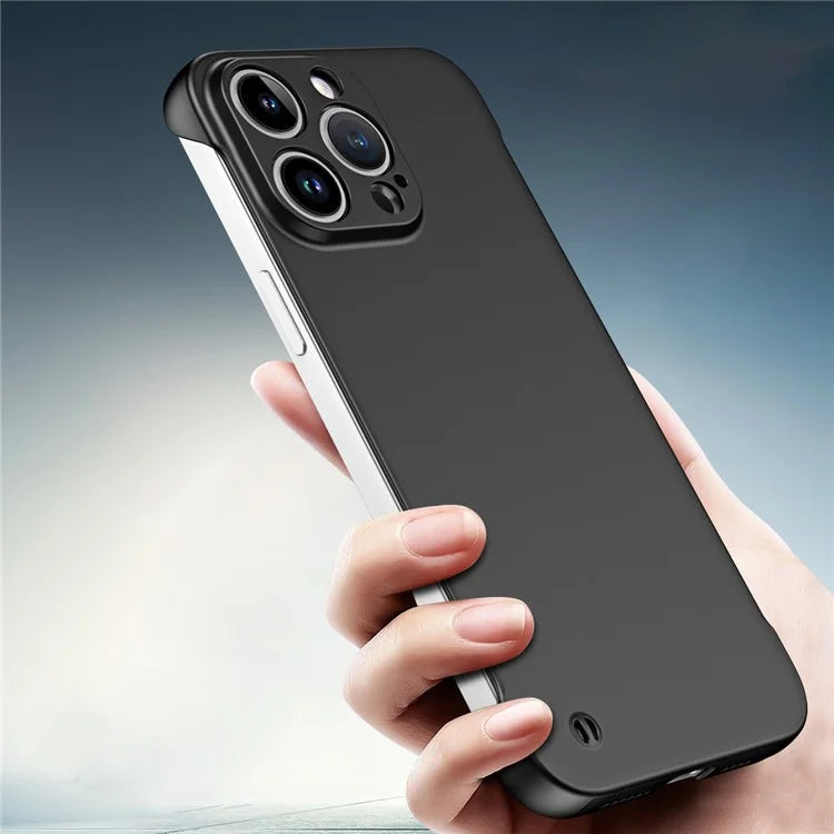 For iPhone 15 Pro Frameless Phone Case Ultra Thin Matte Hard PC Protective Cover