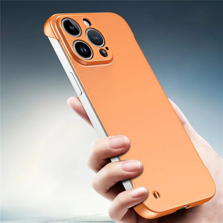 For iPhone 15 Pro Frameless Phone Case Ultra Thin Matte Hard PC Protective Cover