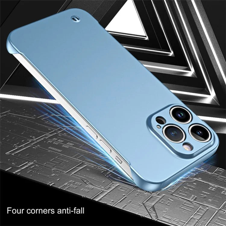 For iPhone 15 Pro Frameless Phone Case Ultra Thin Matte Hard PC Protective Cover