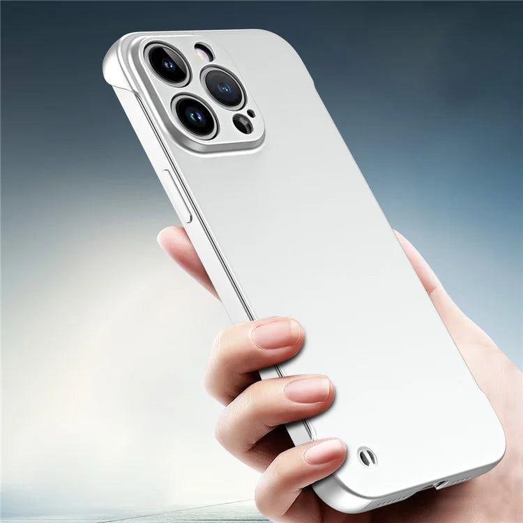 For iPhone 15 Pro Frameless Phone Case Ultra Thin Matte Hard PC Protective Cover