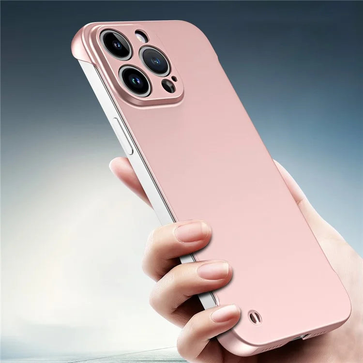 For iPhone 15 Pro Max Borderless Case Matte PC Slim Phone Cover
