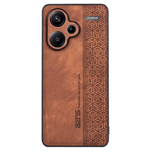 AZNS For Xiaomi Redmi Note 13 Pro+ 5G Case Imprinted PU Leather + TPU Cell Phone Cover
