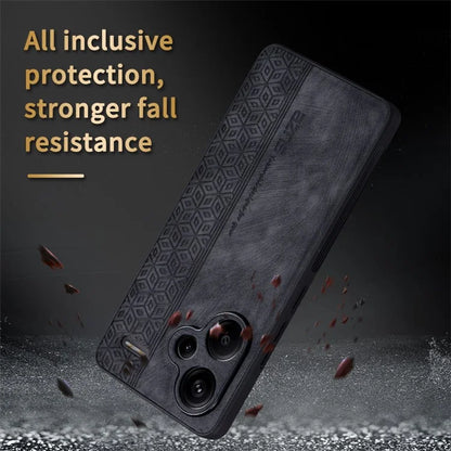 AZNS For Xiaomi Redmi Note 13 Pro+ 5G Case Imprinted PU Leather + TPU Cell Phone Cover