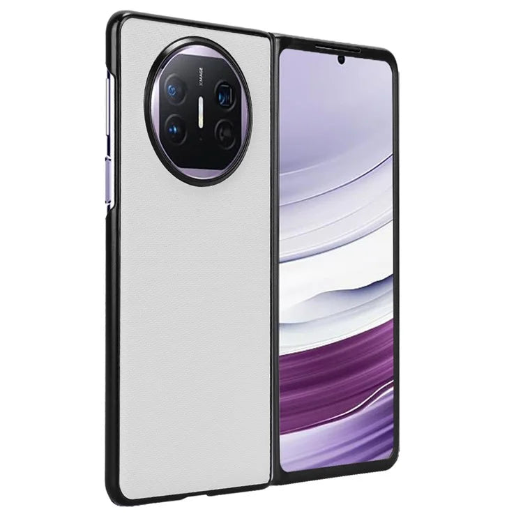For Huawei Mate X5 Phone Case Carbon Fiber Texture PU Leather+PC Back Cover