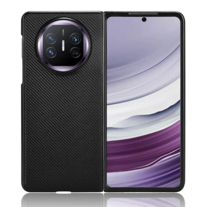For Huawei Mate X5 Phone Case Carbon Fiber Texture PU Leather+PC Back Cover