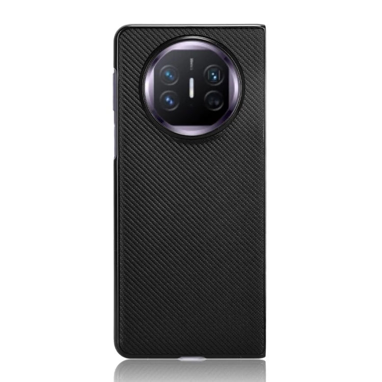 For Huawei Mate X5 Phone Case Carbon Fiber Texture PU Leather+PC Back Cover