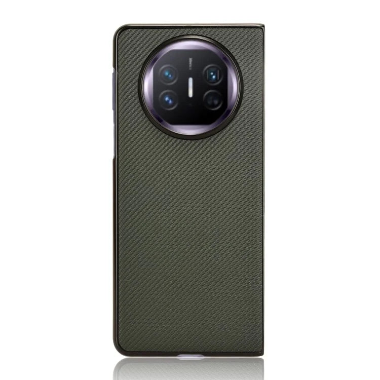 For Huawei Mate X5 Phone Case Carbon Fiber Texture PU Leather+PC Back Cover