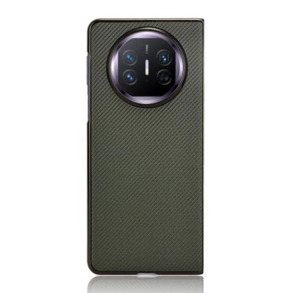 For Huawei Mate X5 Phone Case Carbon Fiber Texture PU Leather+PC Back Cover