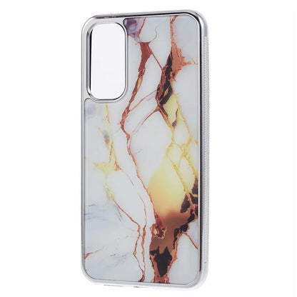 For Samsung Galaxy A24 4G (162.1 x 77.6 x 8.3mm) Cover Cell Phone PC+TPU Marble Pattern Back Case