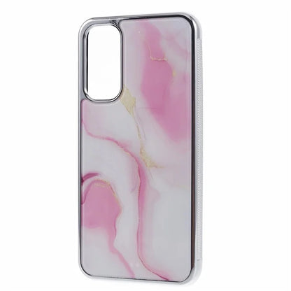 For Samsung Galaxy A24 4G (162.1 x 77.6 x 8.3mm) Cover Cell Phone PC+TPU Marble Pattern Back Case