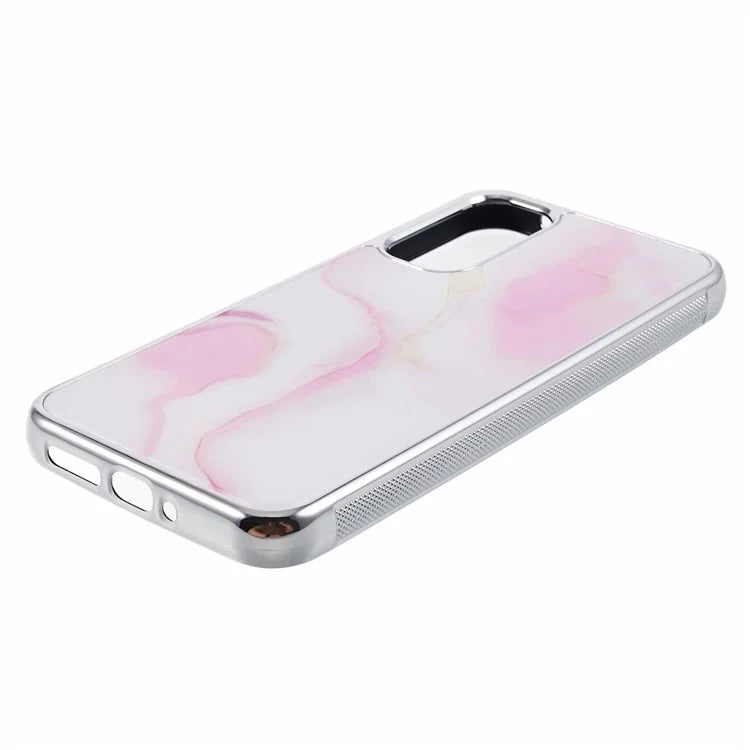 For Samsung Galaxy A24 4G (162.1 x 77.6 x 8.3mm) Cover Cell Phone PC+TPU Marble Pattern Back Case
