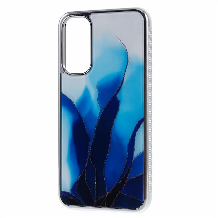 For Samsung Galaxy A24 4G (162.1 x 77.6 x 8.3mm) Cover Cell Phone PC+TPU Marble Pattern Back Case